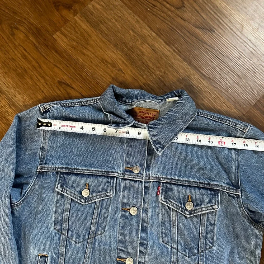 Levis Trucker Jacket Mens Large Blue Good Denim WaterLess Classic Americana